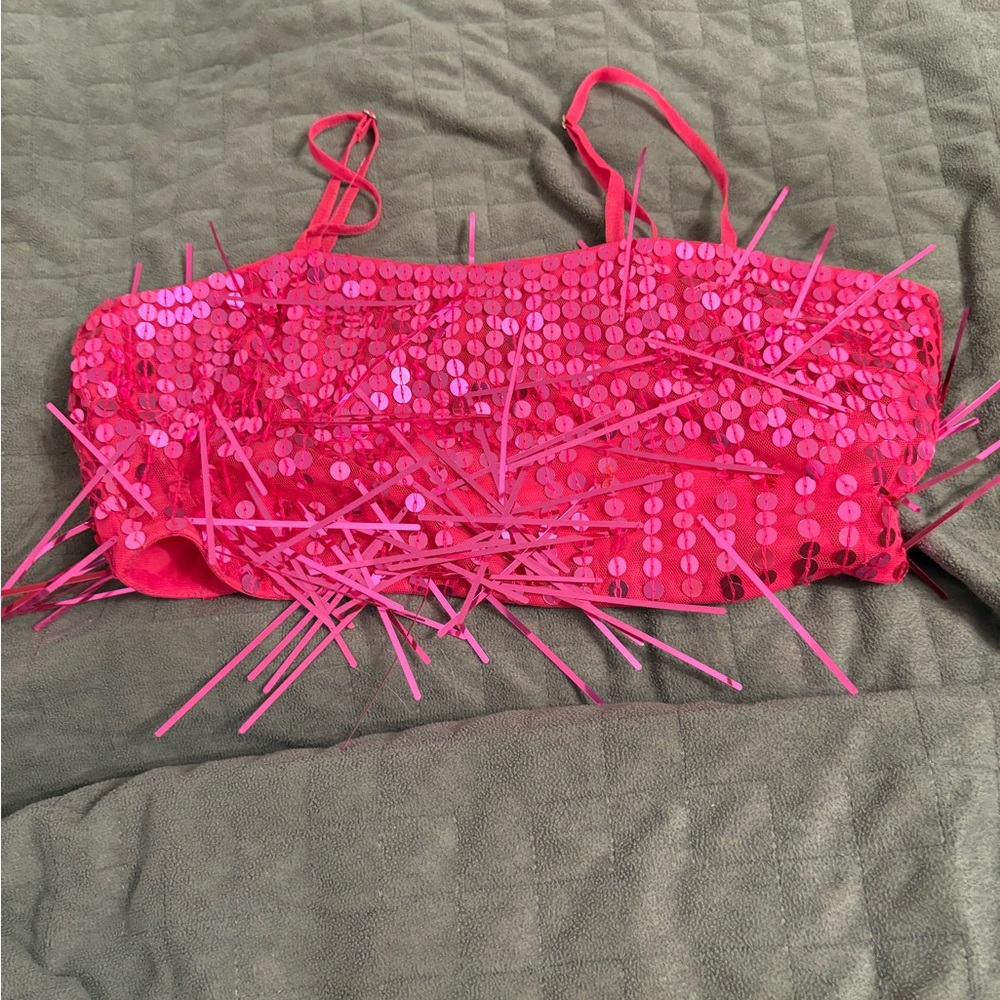 Nasty Gal Bright Pink Top